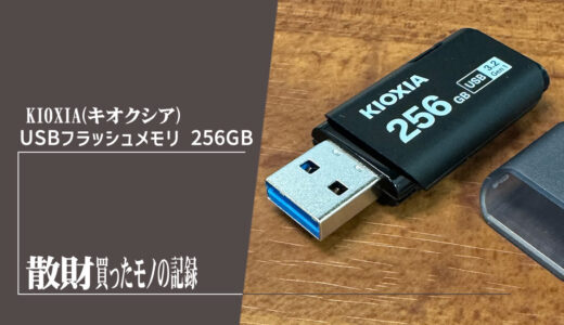 KIOXIA USBフラッシュメモリ 256GB KLU301A256GK 散財レビュー